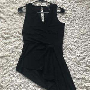 WHBM Sleeveless top with angled bottom